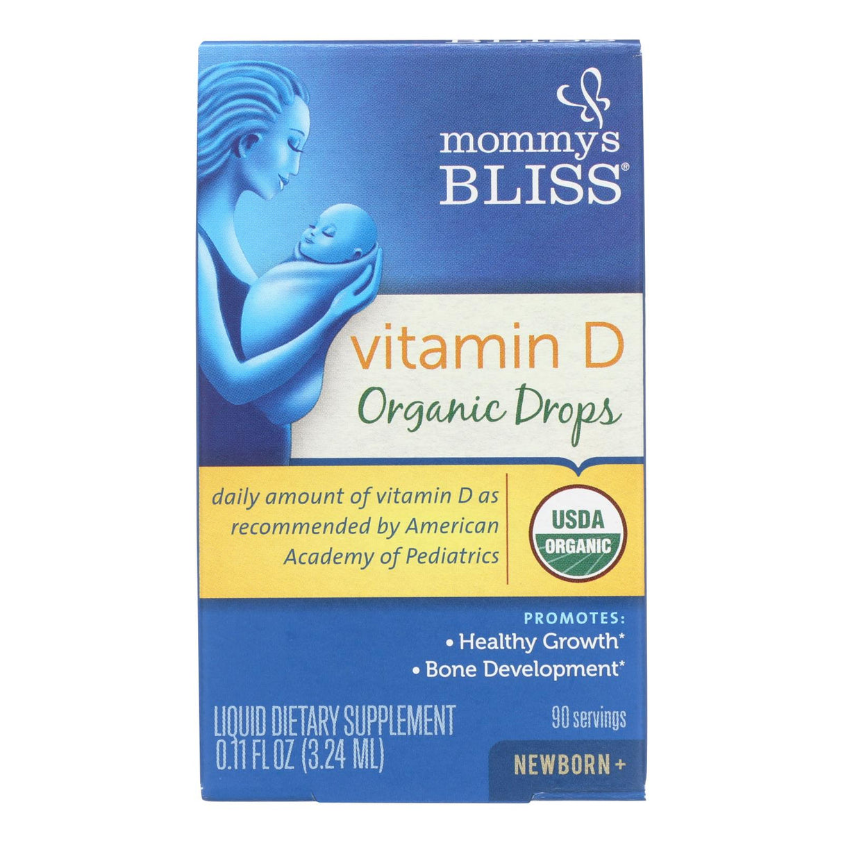 Mommy's Bliss Organic Vitamin D Drops - .11 Fl Oz. - Cozy Farm