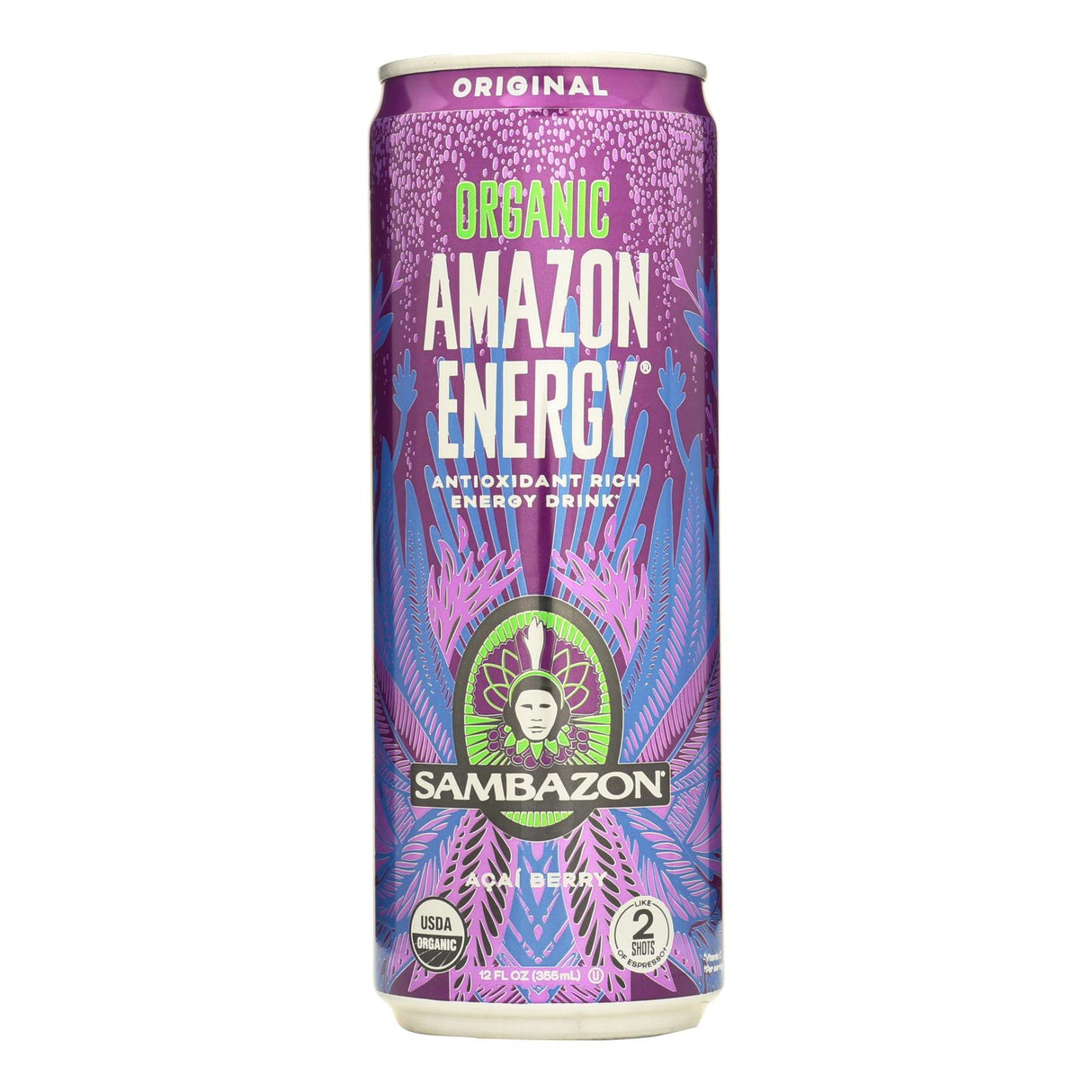 Sambazon Organic Amazon Energy Drink Original, 12 Fl Oz (Pack of 12) - Cozy Farm