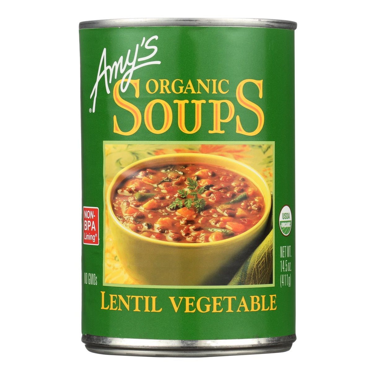 Amy's Organic Lentil Vegetable Soup, 14.5 Oz. (Pack of 12) - Cozy Farm