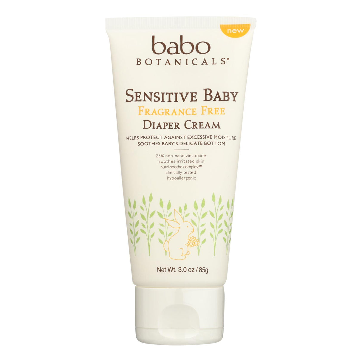 Babo Botanicals Diaper Cream for Sensitive Skin, Fat-Free (3 Oz.) - Cozy Farm