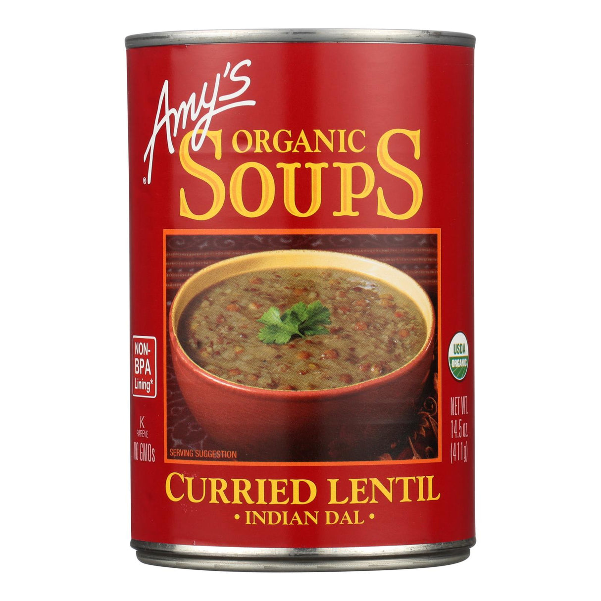 Amy's Organic Curried Lentil Soup, 14.5 Oz. (Pack of 12) - Cozy Farm