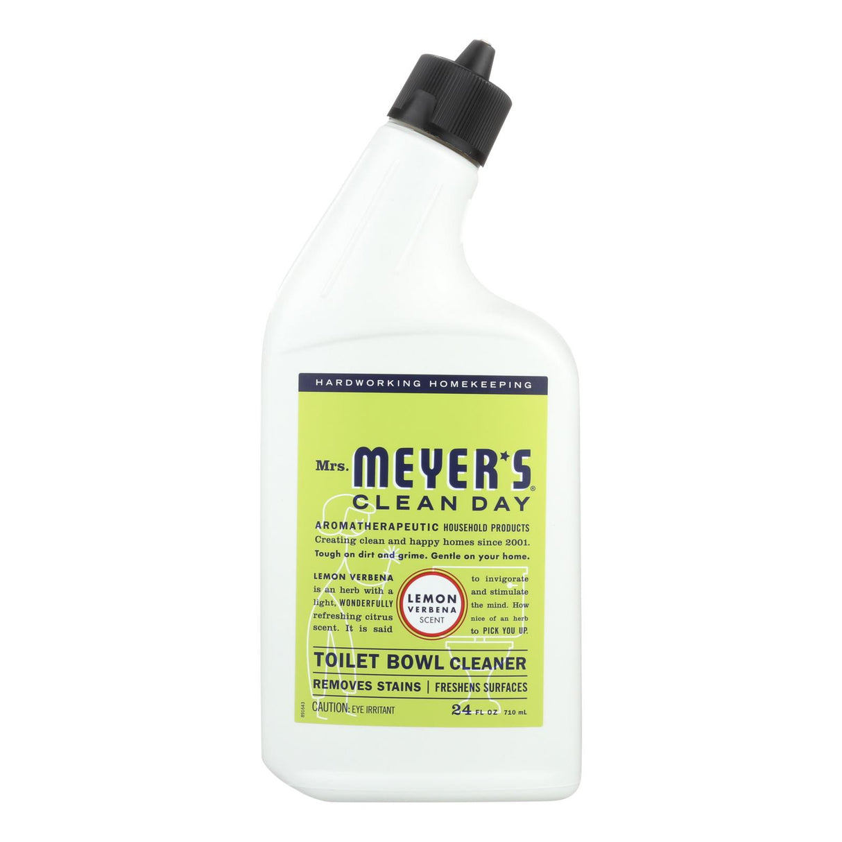 Mrs. Meyer's Clean Day Lemon Verbena Toilet Bowl Cleaner (Pack of 6 - 24 Fl Oz) - Cozy Farm