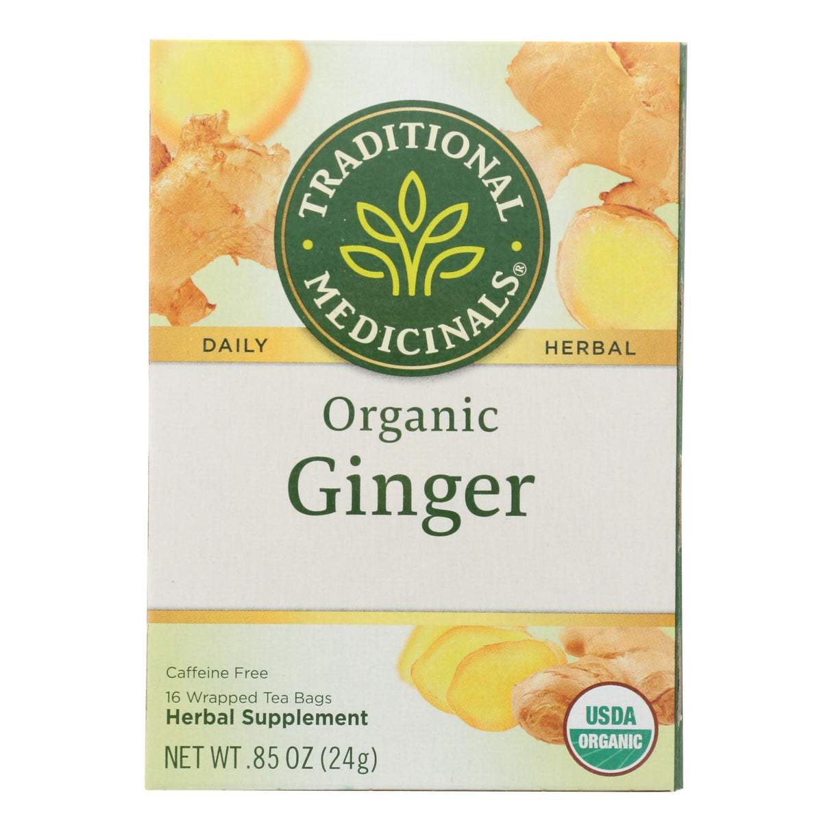 Traditional Medicinals Organic Ginger Herbal Tea, 16 Count (Pack of 6) - Cozy Farm