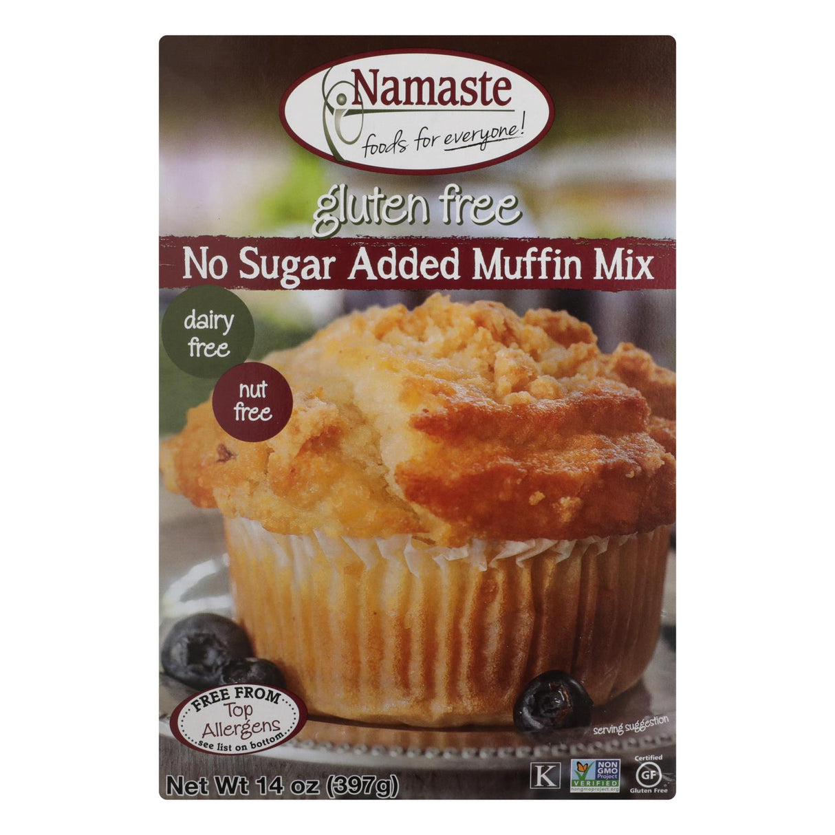 Namaste Foods Gluten-Free, Sugar-Free Muffin Mix | 14 Oz. (Pack of 6) - Cozy Farm