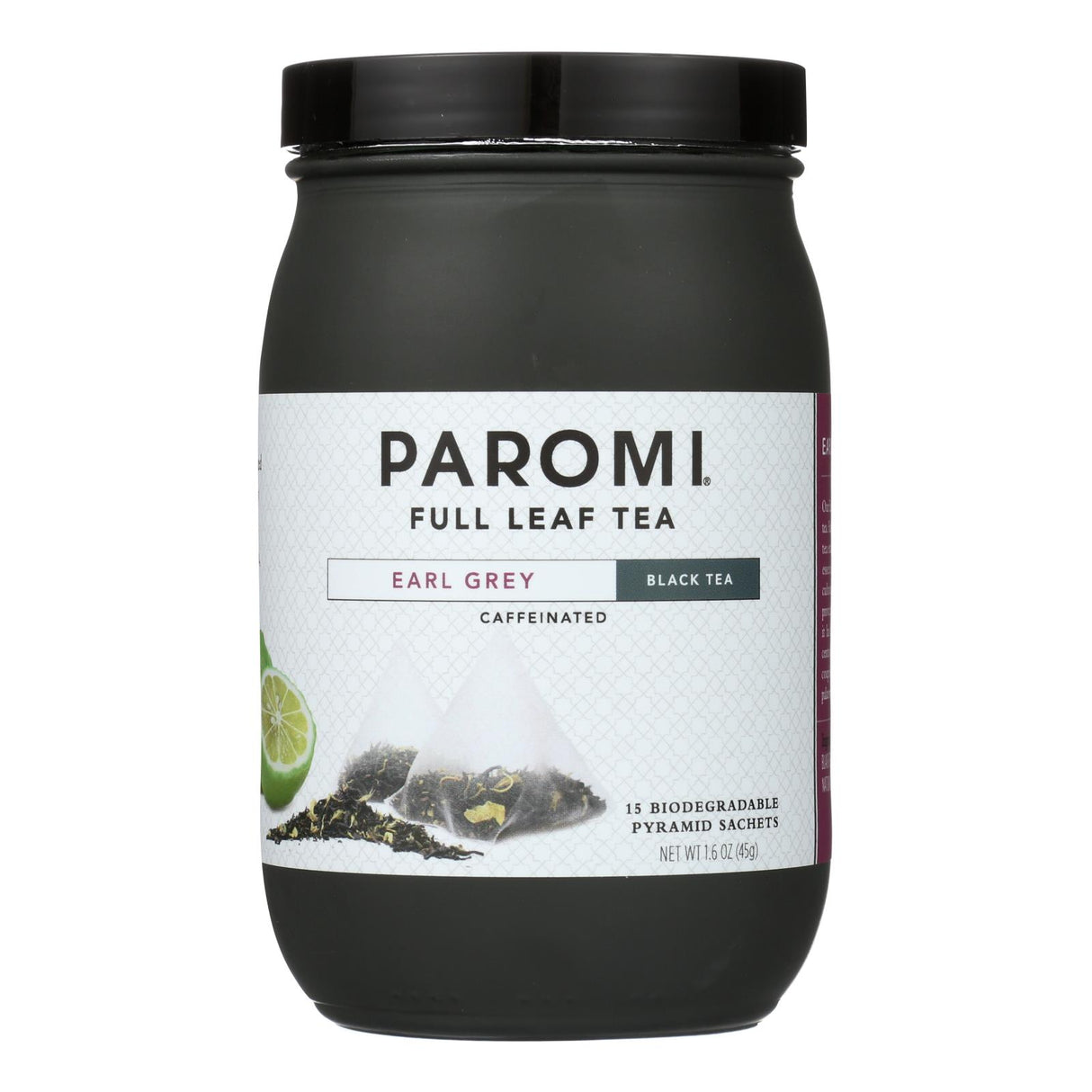 Paromi Earl Grey Pyramid Tea (Pack of 6-15 Count) - Cozy Farm