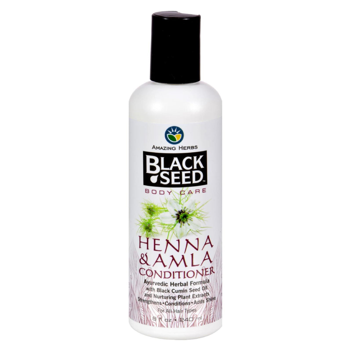 Black Seed Conditioner with Henna and Amla for Nourished Hair, 8 oz. - Cozy Farm