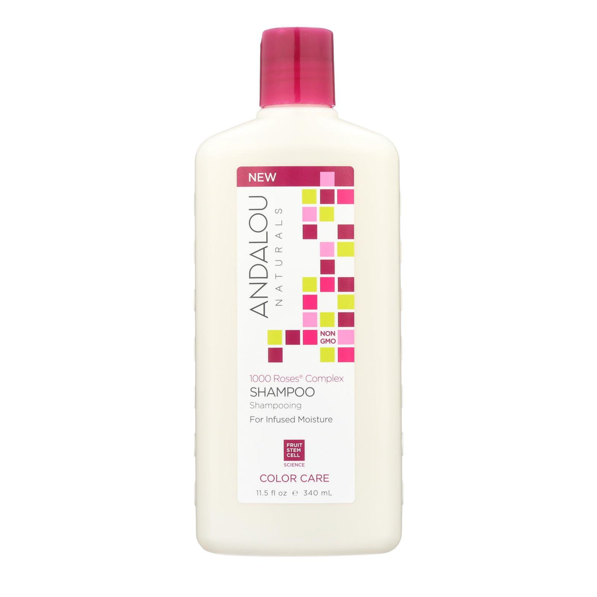 Andalou Naturals Color Care Shampoo with 11.5 Fl Oz 1000 Roses Complex - Cozy Farm