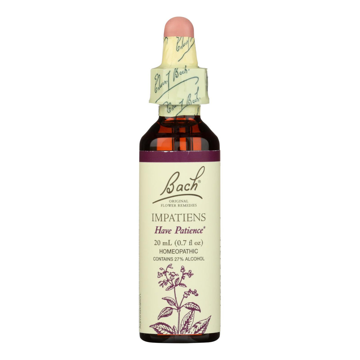 Bach Flower Remedies Impatiens Essence - 0.7 Fl Oz - Cozy Farm