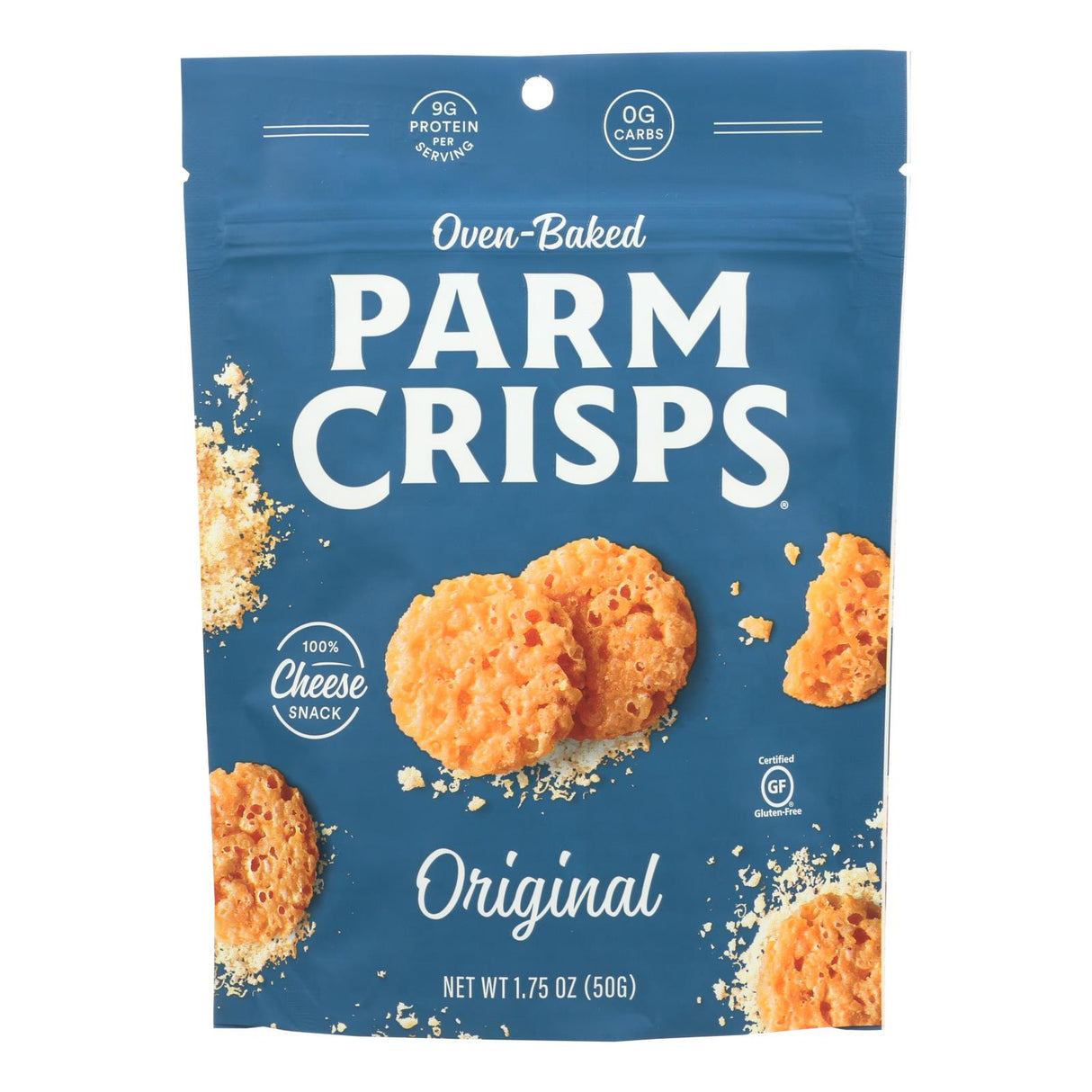 Kitchen Table Bakers Parmesan Crisps - Savory Original Parmesan Flavor (Pack of 12) - 1.75 Oz. Each - Cozy Farm