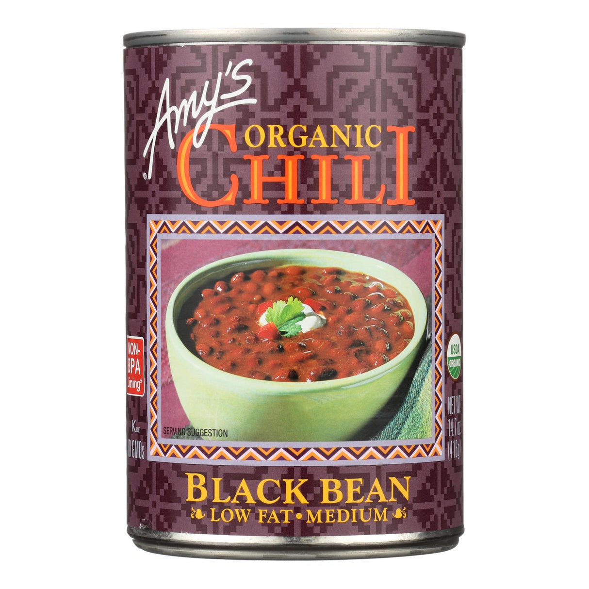 Amy's Organic Medium Black Bean Chili, 14.7 Oz (Pack of 12) - Cozy Farm