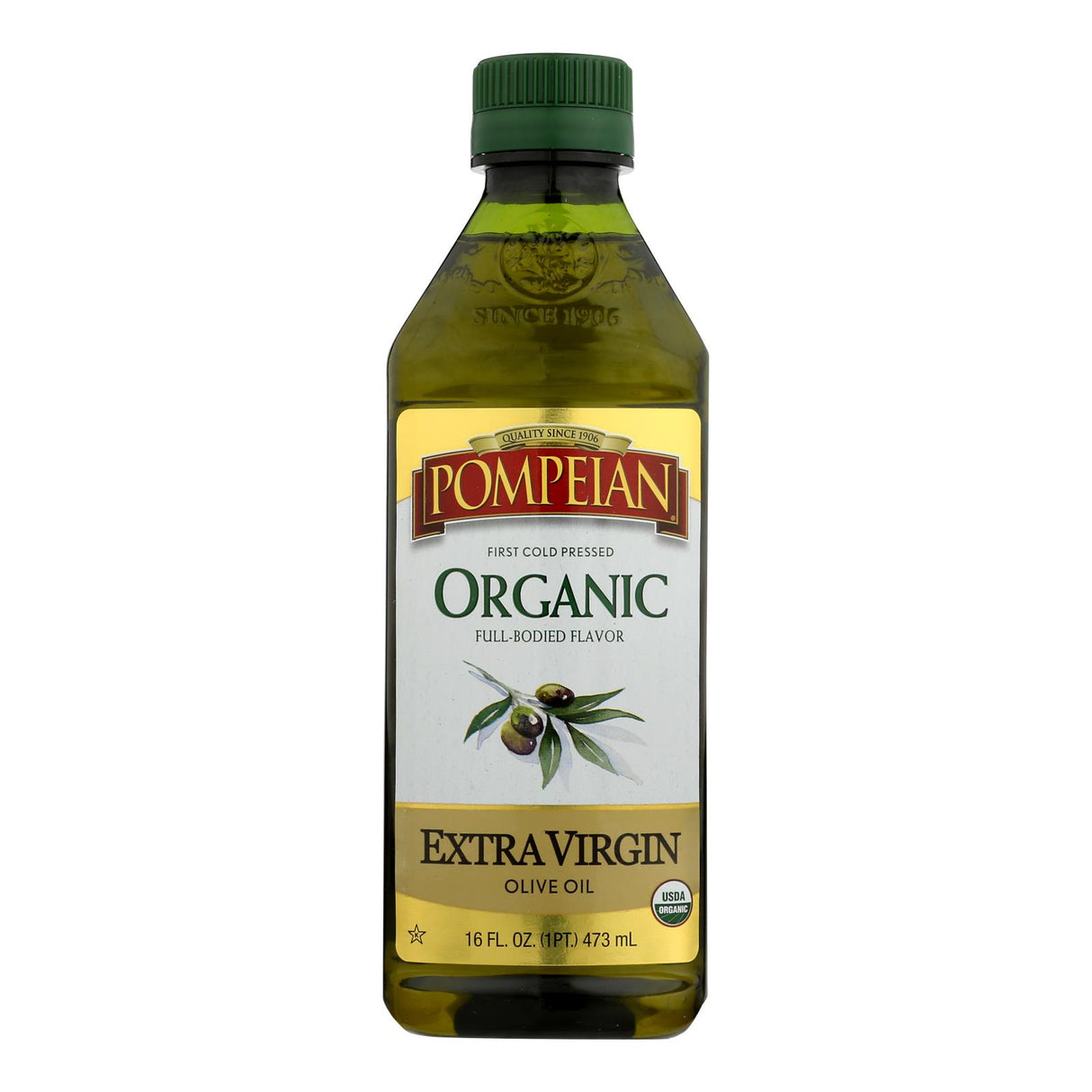 Pompeian Organic Extra Virgin Olive Oil (6-Pack, 16 Fl. Oz. Bottles) - Cozy Farm