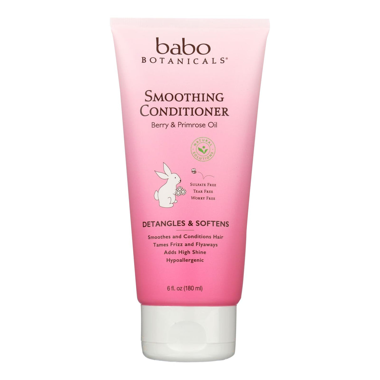 Babo Botanicals Detangling Conditioner - Smooths Tangles with Berry Primrose Extract (6 Oz.) - Cozy Farm