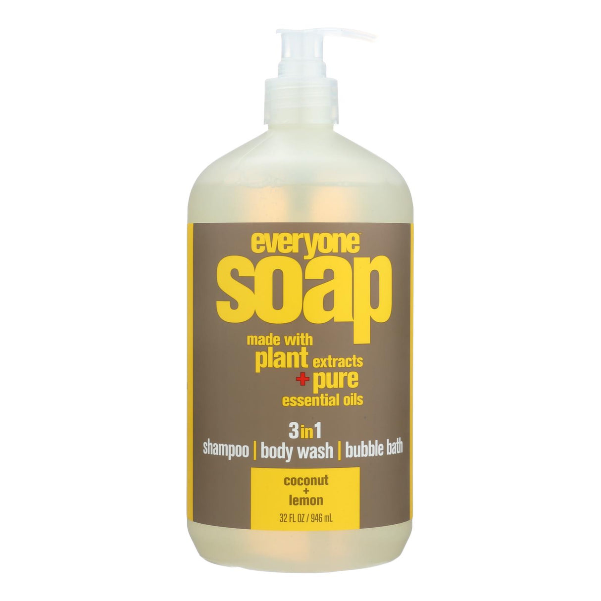 Everyone Liquid Soap Coconut and Lemon Scent - 32 Fl Oz - Cozy Farm