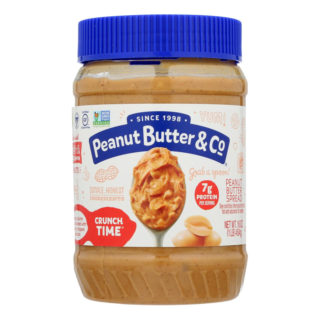 Peanut Butter & Co. Crunchy Peanut Butter (16 Oz., 6-Pack) - Cozy Farm