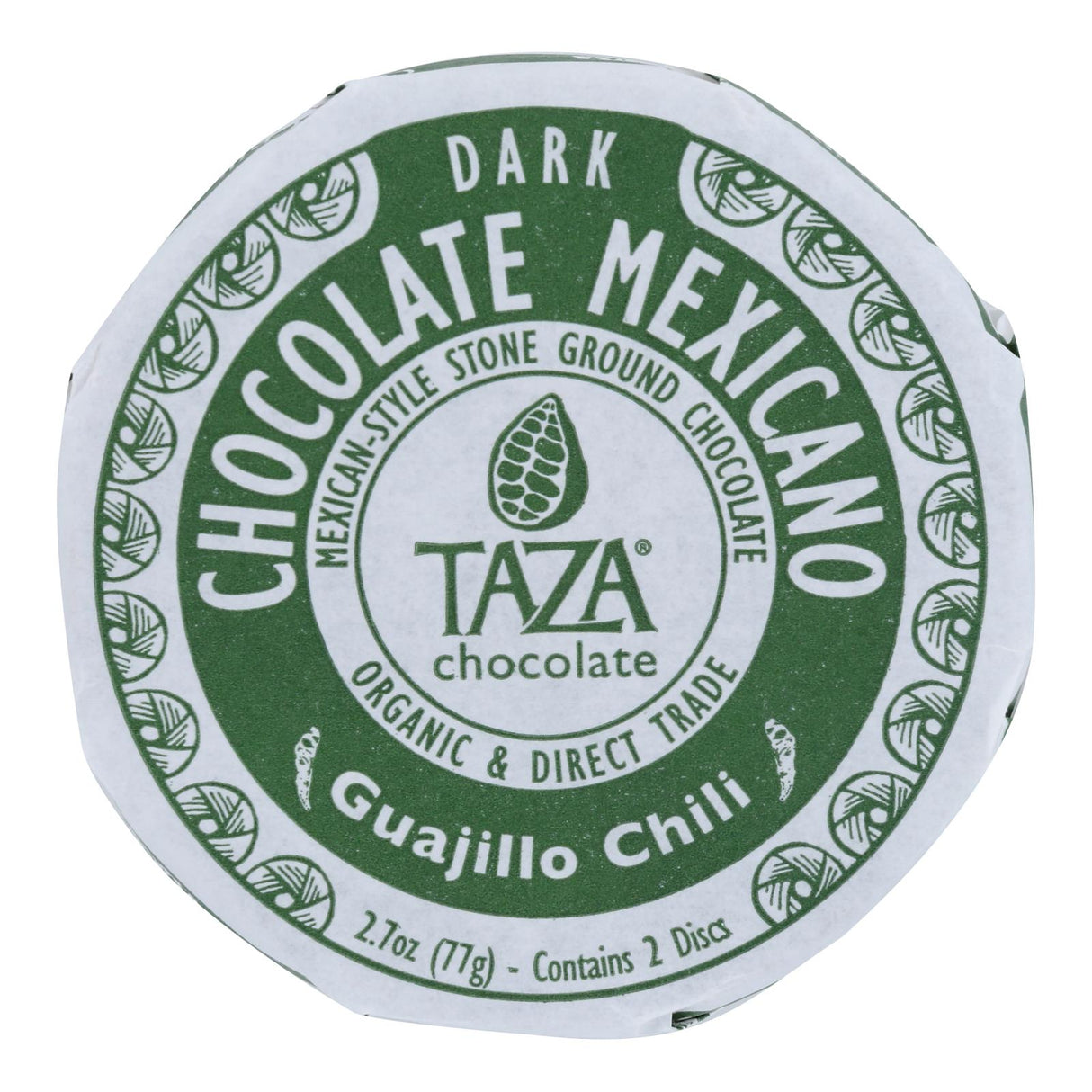 Organic Chocolate Mexicano Discs - 50% Dark Chocolate with Guajillo Chili (Pack of 12) - 2.7 Oz - Cozy Farm