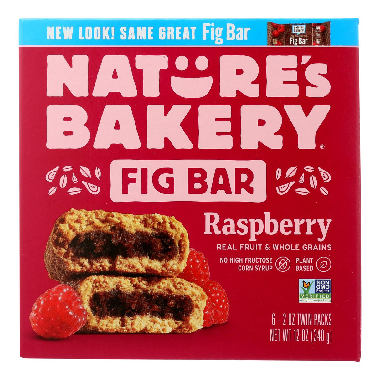 Nature's Bakery Raspberry Whole Wheat Fig Bar 2 Oz (Pack of 6) - Cozy Farm