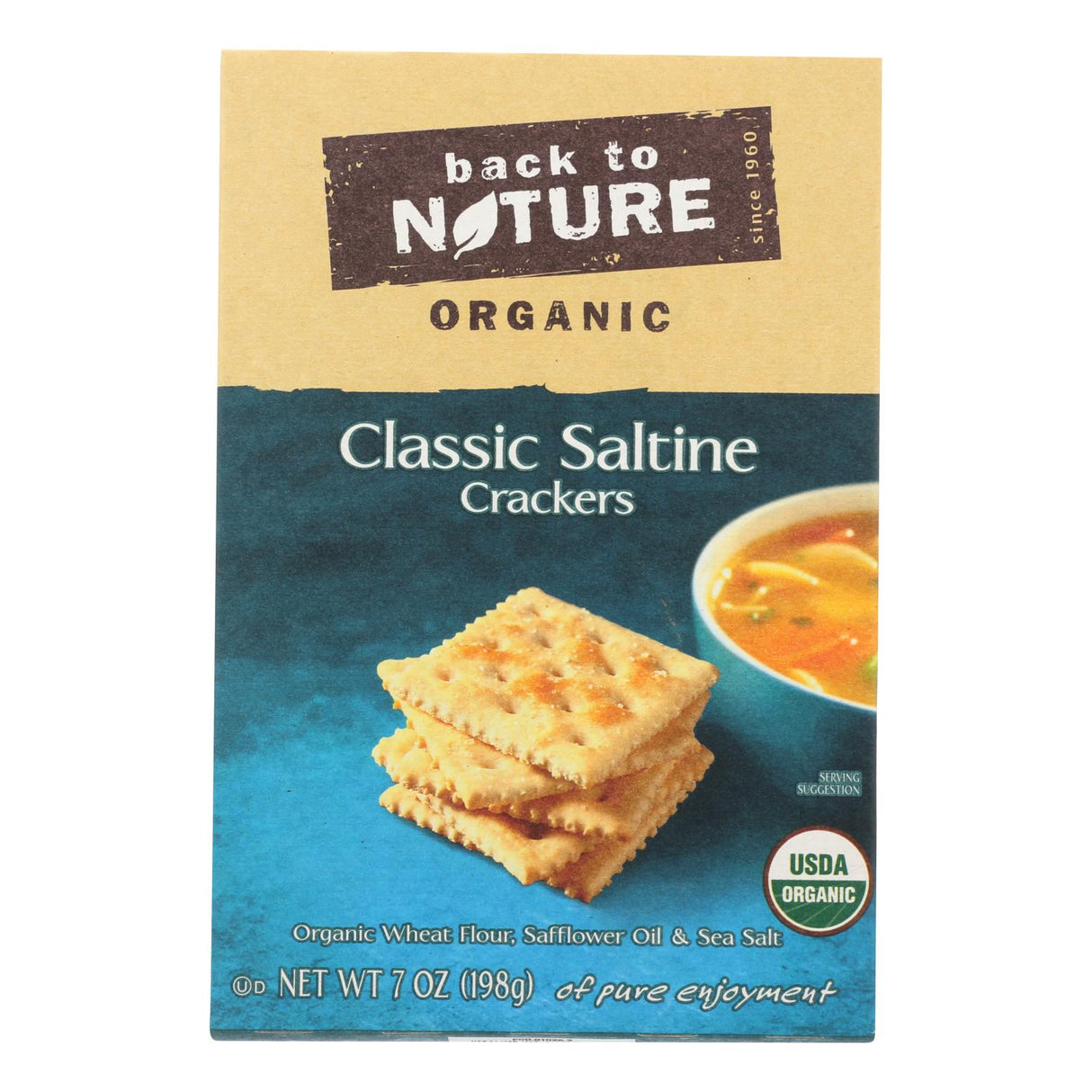 Back To Nature Organic Classic Saltine Crackers, 6 - 7 Oz Packs - Cozy Farm