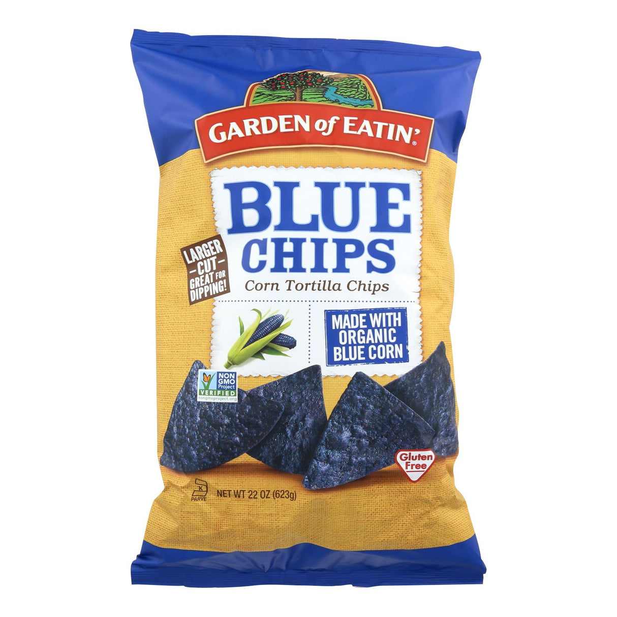 Garden of Eatin' Blue Corn Tortilla Chips, 22 Oz Pack of 10 - Cozy Farm