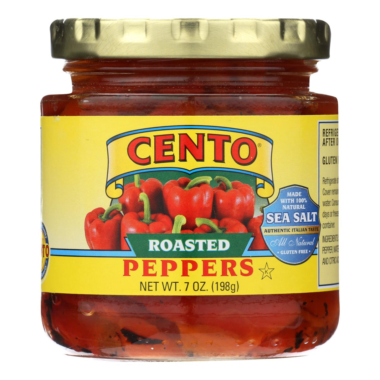 Cento Roasted Red Bell Peppers (Pack of 12 - 7 Oz.) - Cozy Farm