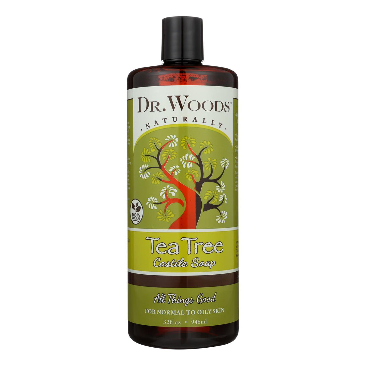 Dr. Woods Tea Tree Pure Revitalizing Castile Soap, 32 Fl Oz - Cozy Farm