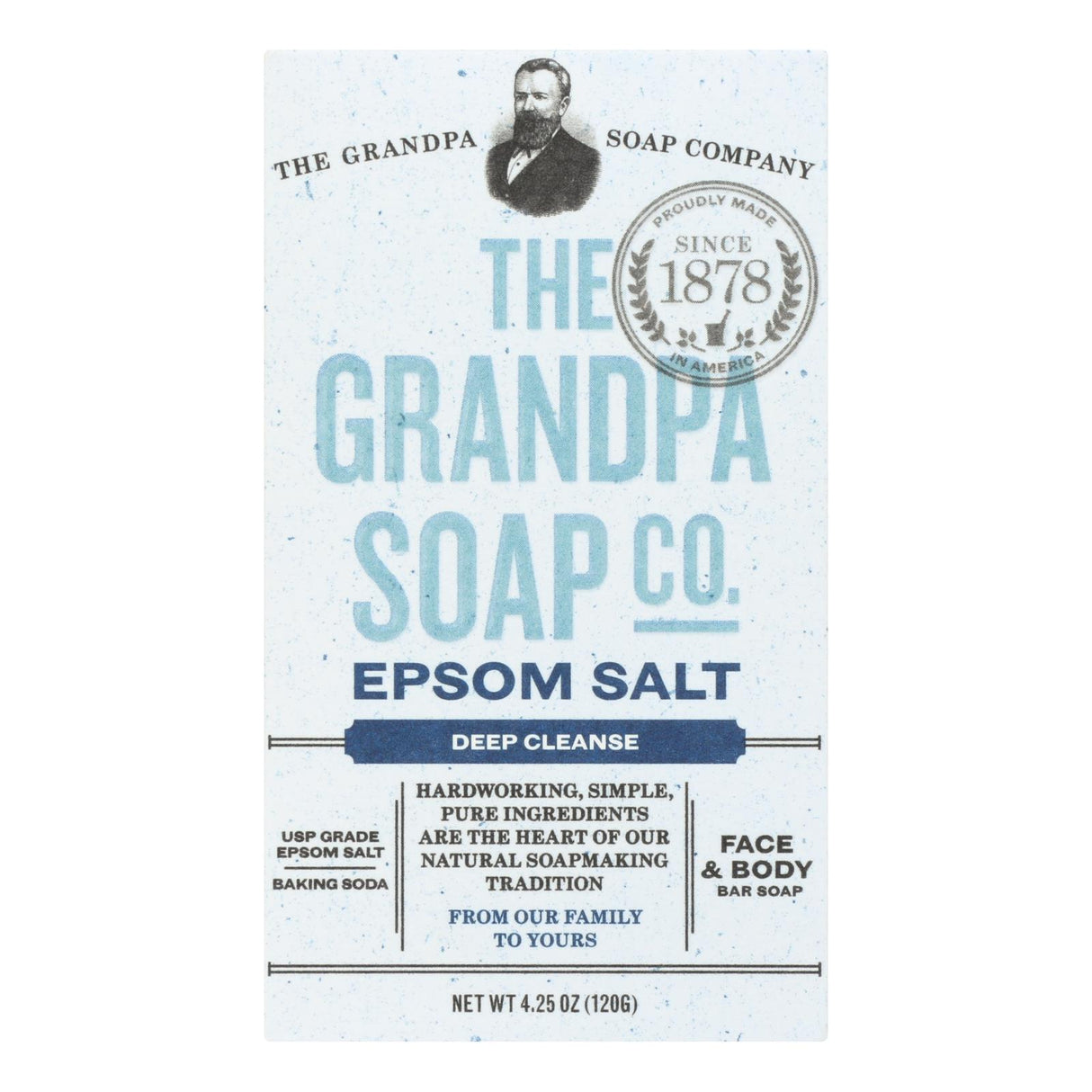Grandpa's Epsom Salt Soap Bar, 4.25 Oz - Cozy Farm
