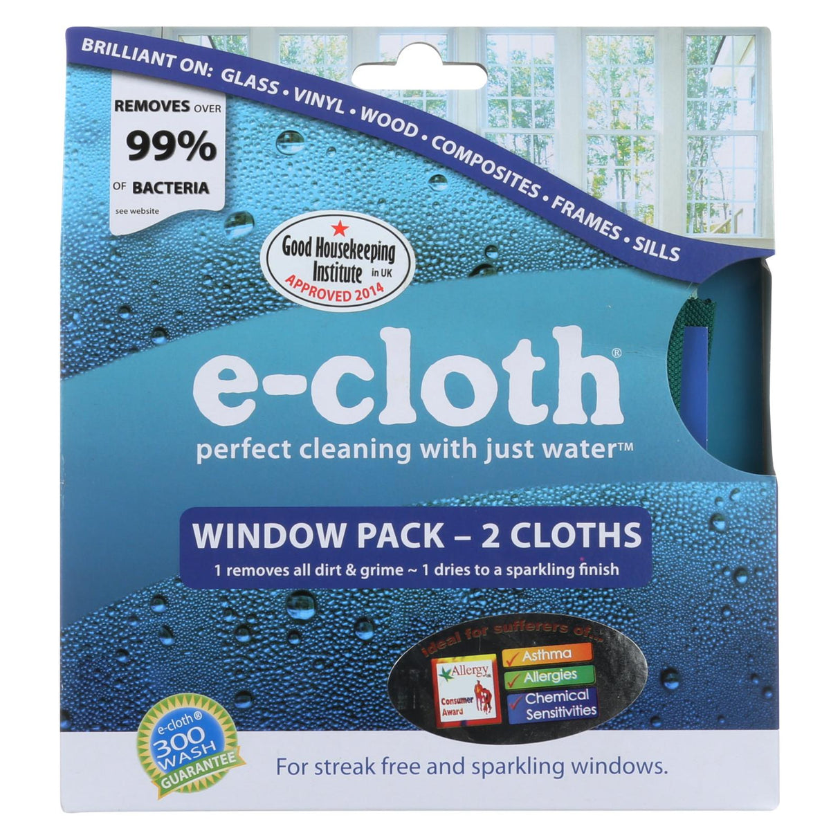 E-Cloth Window Cleaning Cloths - Pack of 2 - Cozy Farm