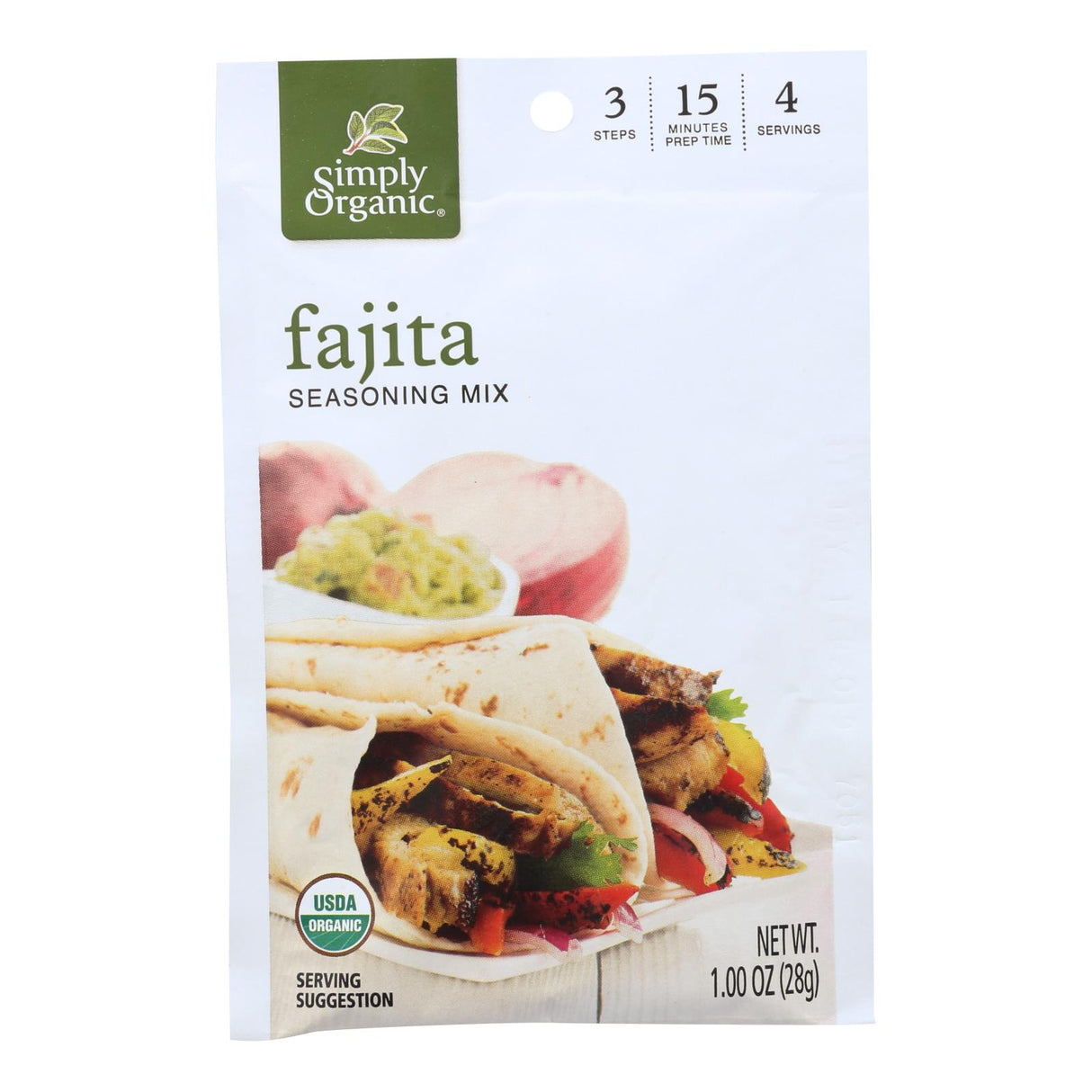 Simply Organic Fajita Seasoning Mix, 1 Oz. (Pack of 12) - Cozy Farm