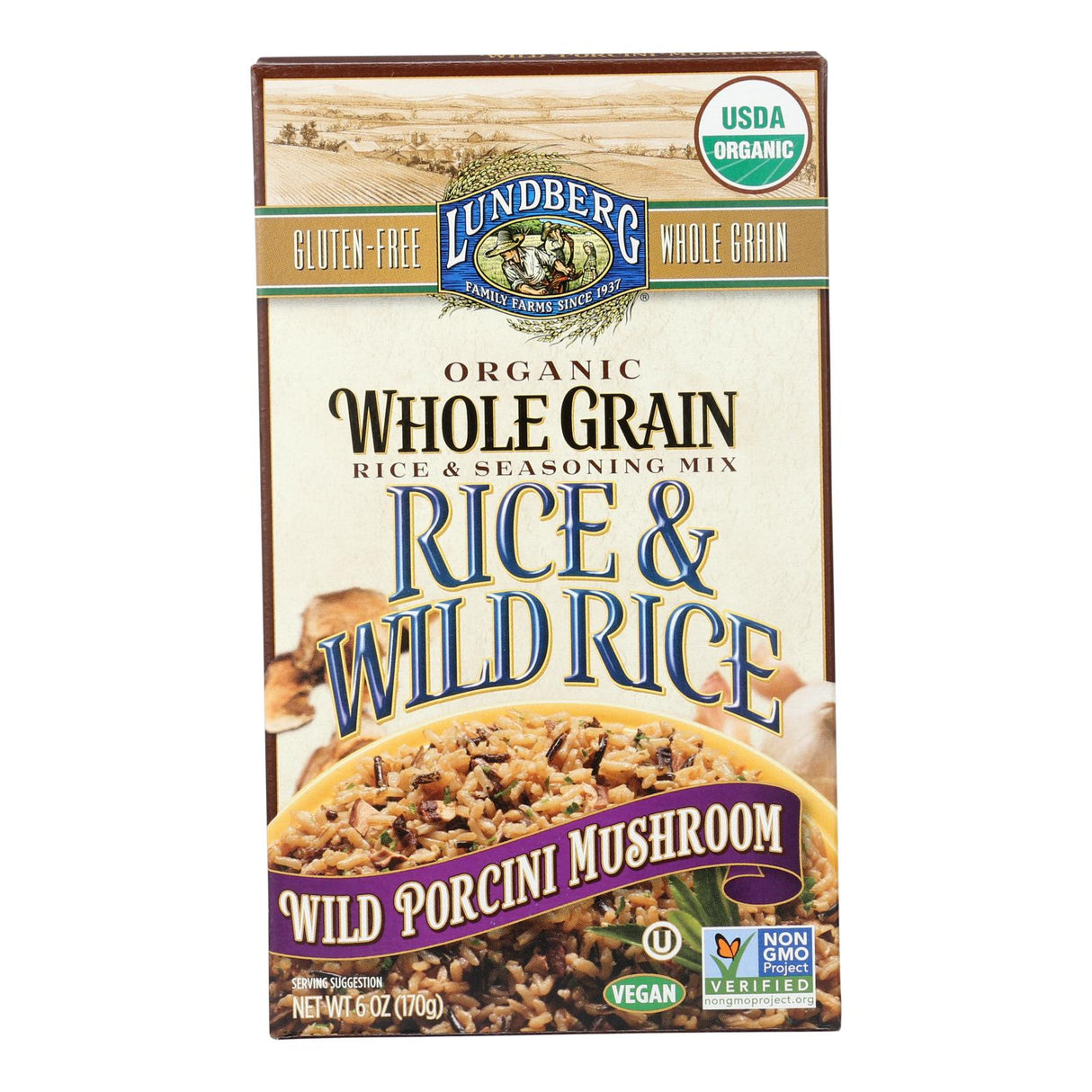 Lundberg Family Farms Whole Grain & Wild Rice Mega Pack (6 - 6 oz. Bags) - Cozy Farm