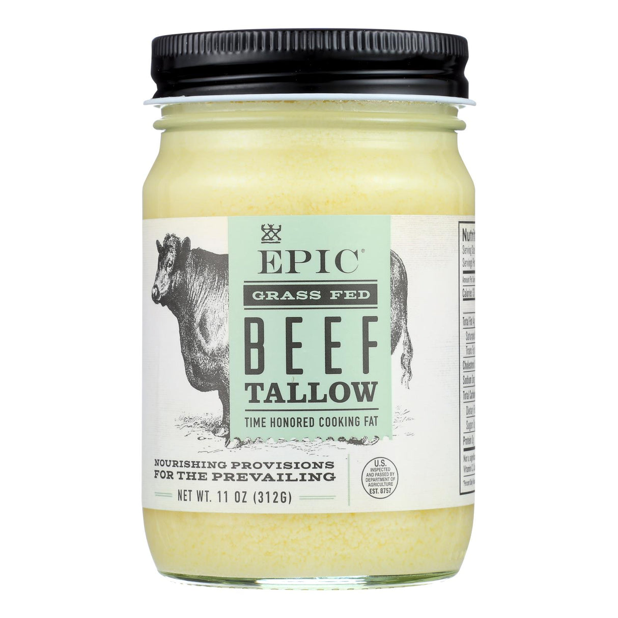 Epic Beef Tallow Oil for Enhanced Health and Vitality (Pack of 6 - 11 Oz.) - Cozy Farm