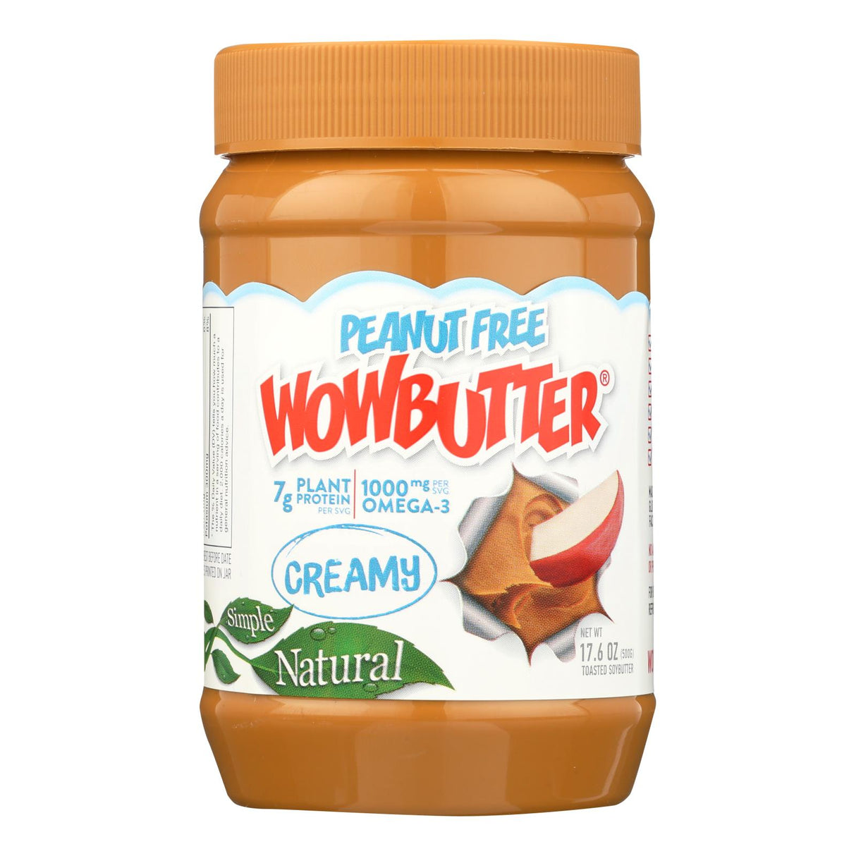 Wowbutter Peanut-Free Creamy Spread - 17.6 Oz. (Pack of 6) - Cozy Farm
