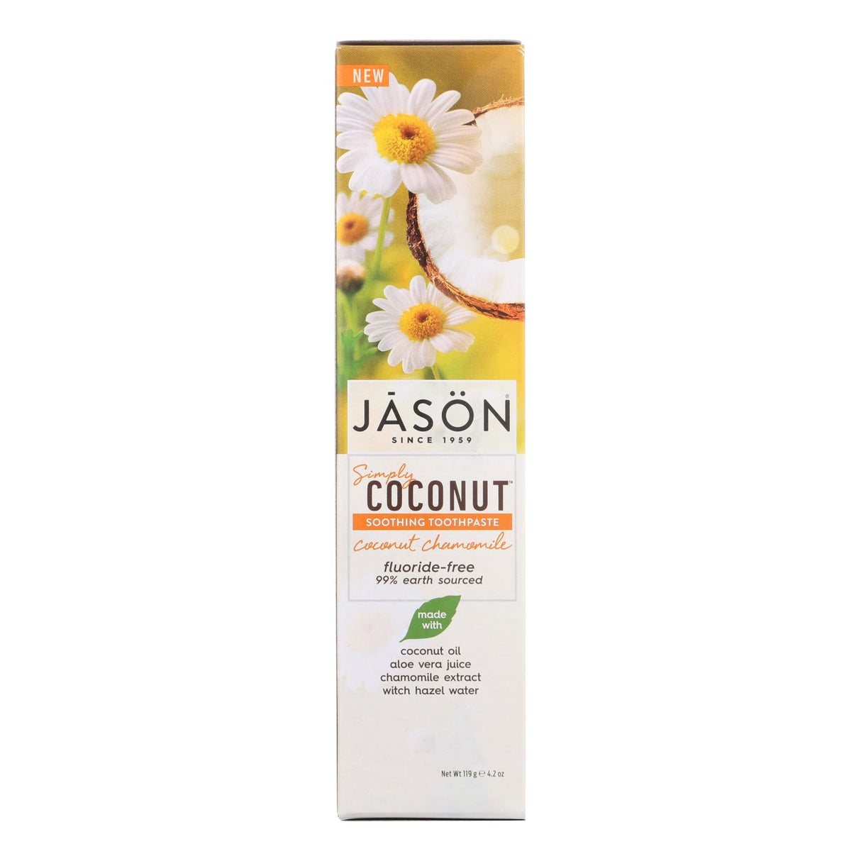 Jason Natural Products Soothing Coconut Chamomile Toothpaste - 4.2 Oz. - Cozy Farm