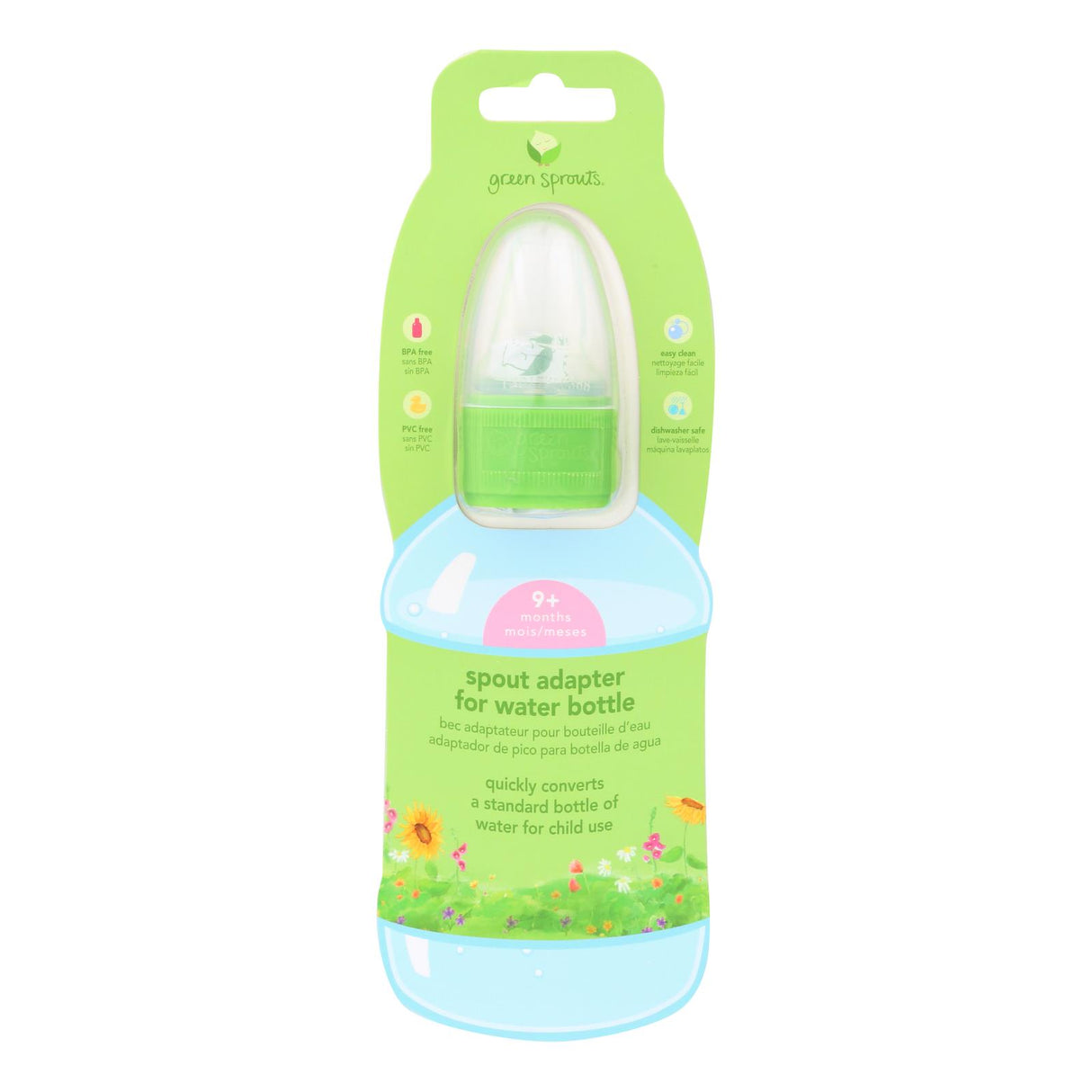 Green Sprouts Transition Bottle Cap Adapter for Toddlers (6-24 Months) - Cozy Farm
