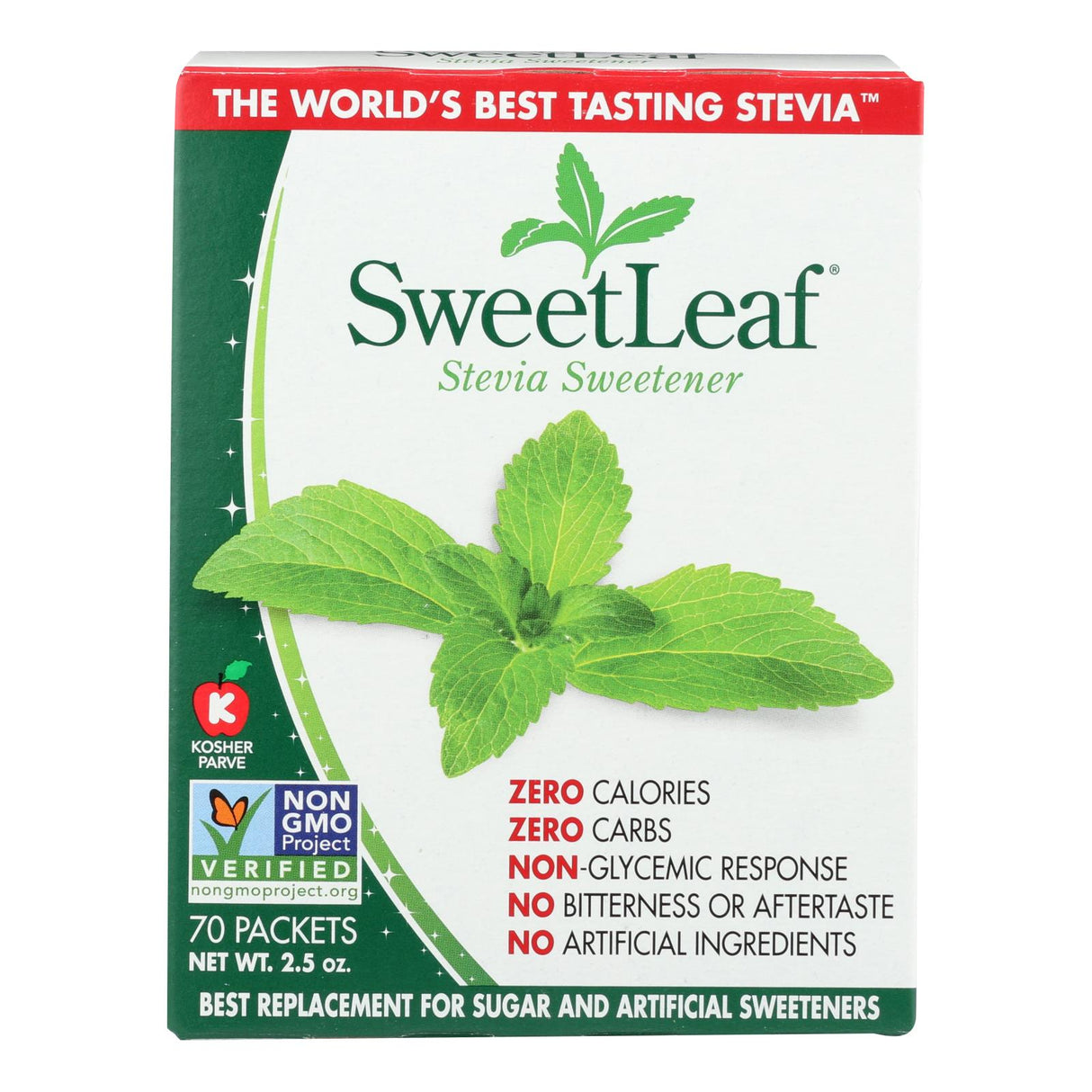 Sweet Leaf Stevia Sweetener Packets, 70 Count - Cozy Farm