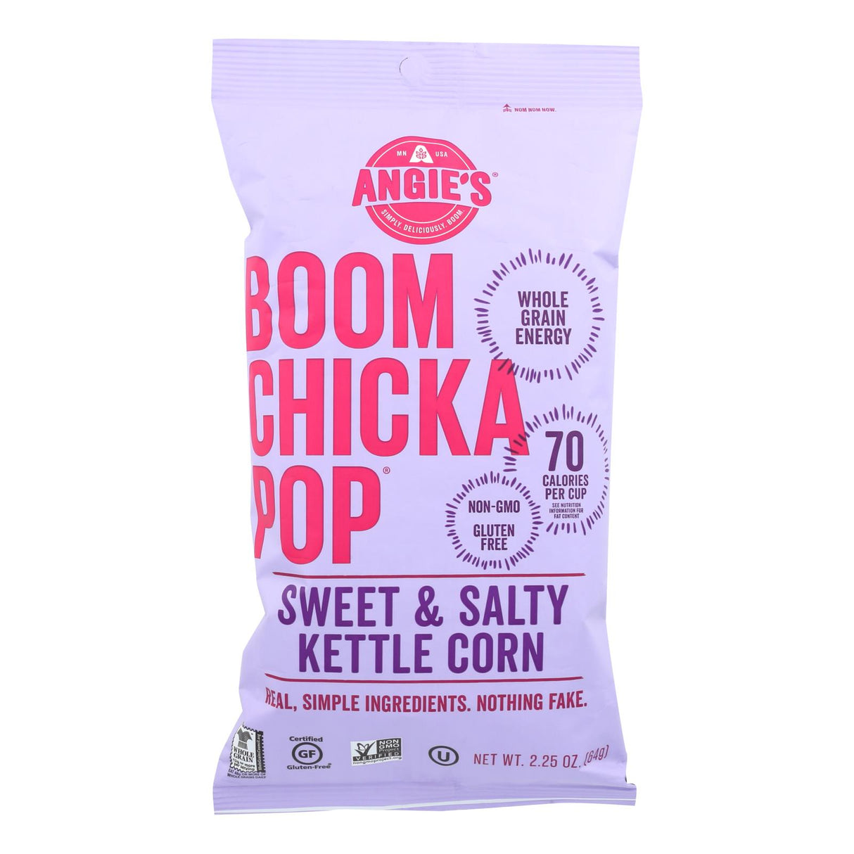Boom Chicka Pop Sweet And Salty Kettle Corn by Angie's - Pack of 12 - 2.25 oz. - Cozy Farm