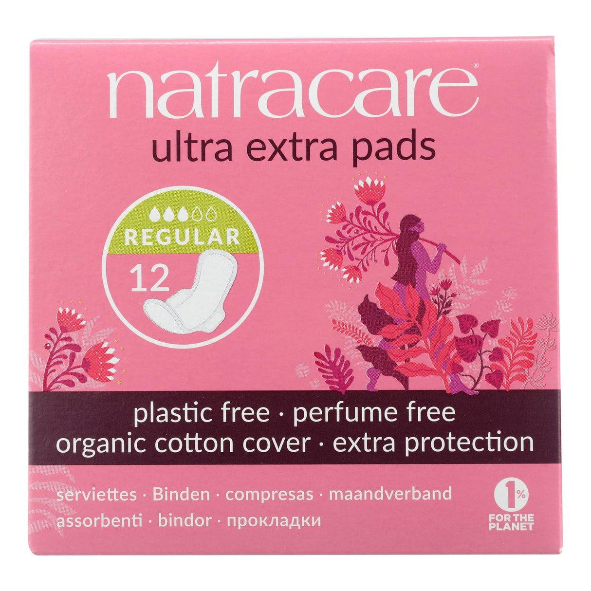 Natracare Ultra Extra Winged Pads for Normal Flow (12 Count) - Cozy Farm