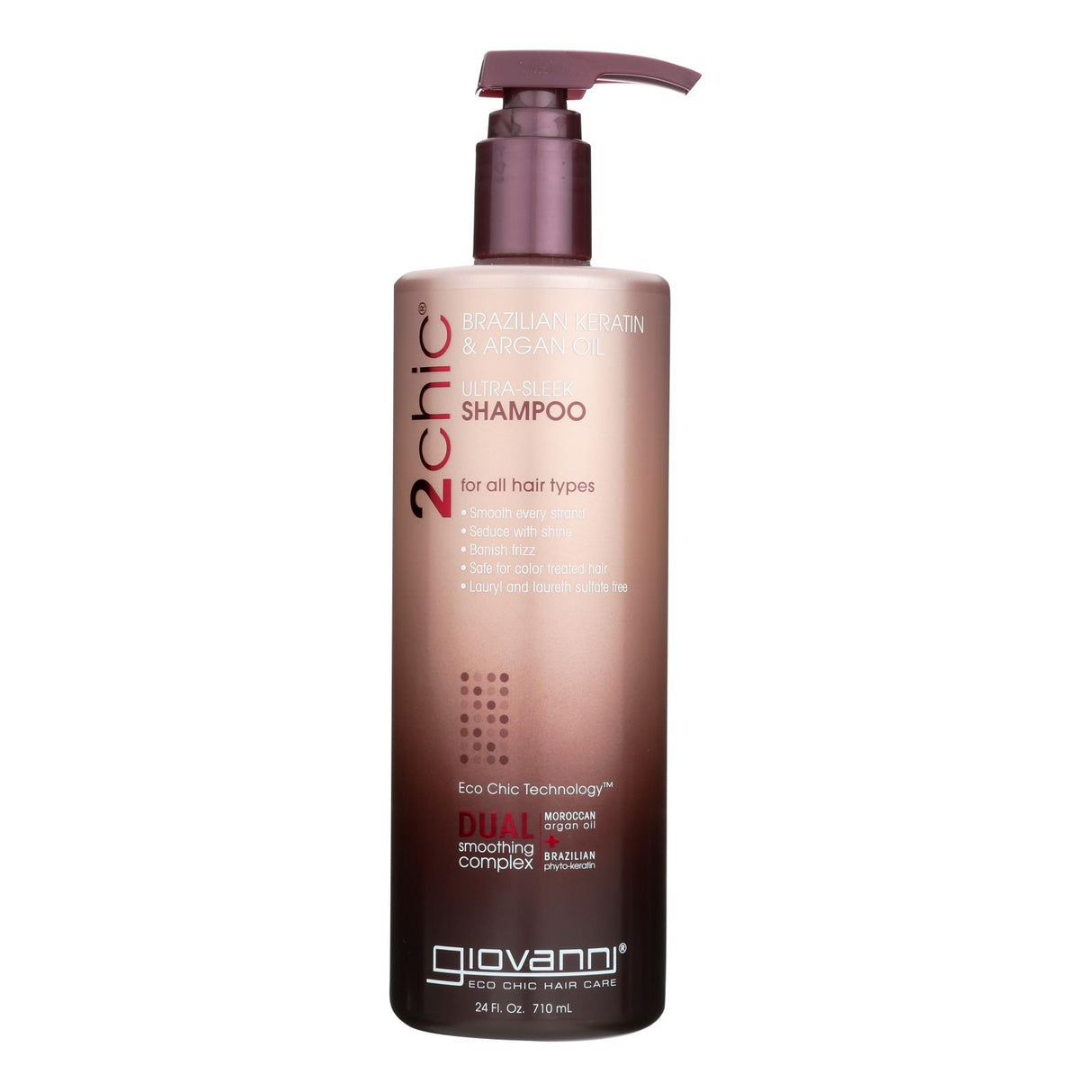 Giovanni Hair Care Products - 2chic Keratin & Argan Revitalizing Shampoo - 24 FL Oz - Cozy Farm