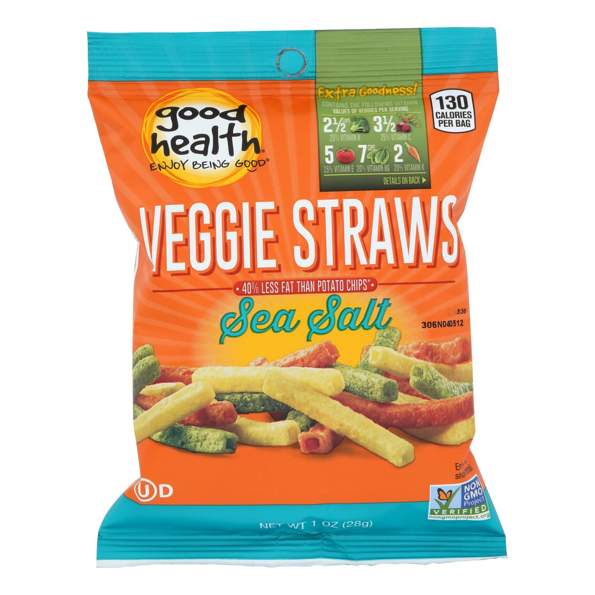 Good Health Sea Salt Veggie Straws (Pack of 24) - 1 Oz. - Cozy Farm