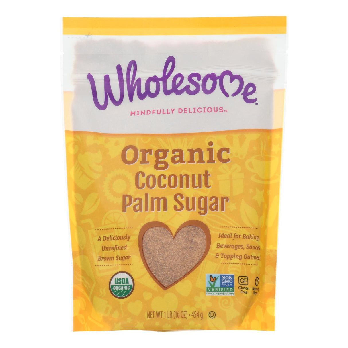 Wholesome Organic Coconut Palm Sugar - 16 Oz, Pack of 6 - Cozy Farm