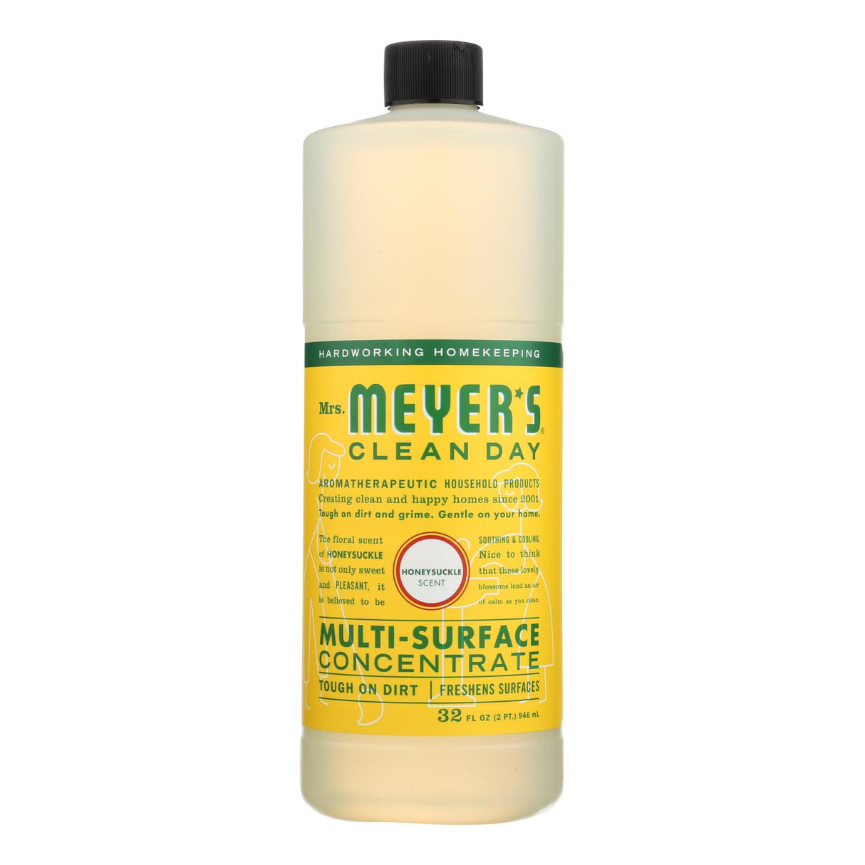 Mrs. Meyer's Clean Day Honeysuckle Multi-Surface Cleaner Concentrate (Pack of 6 - 32 Fl Oz) - Cozy Farm