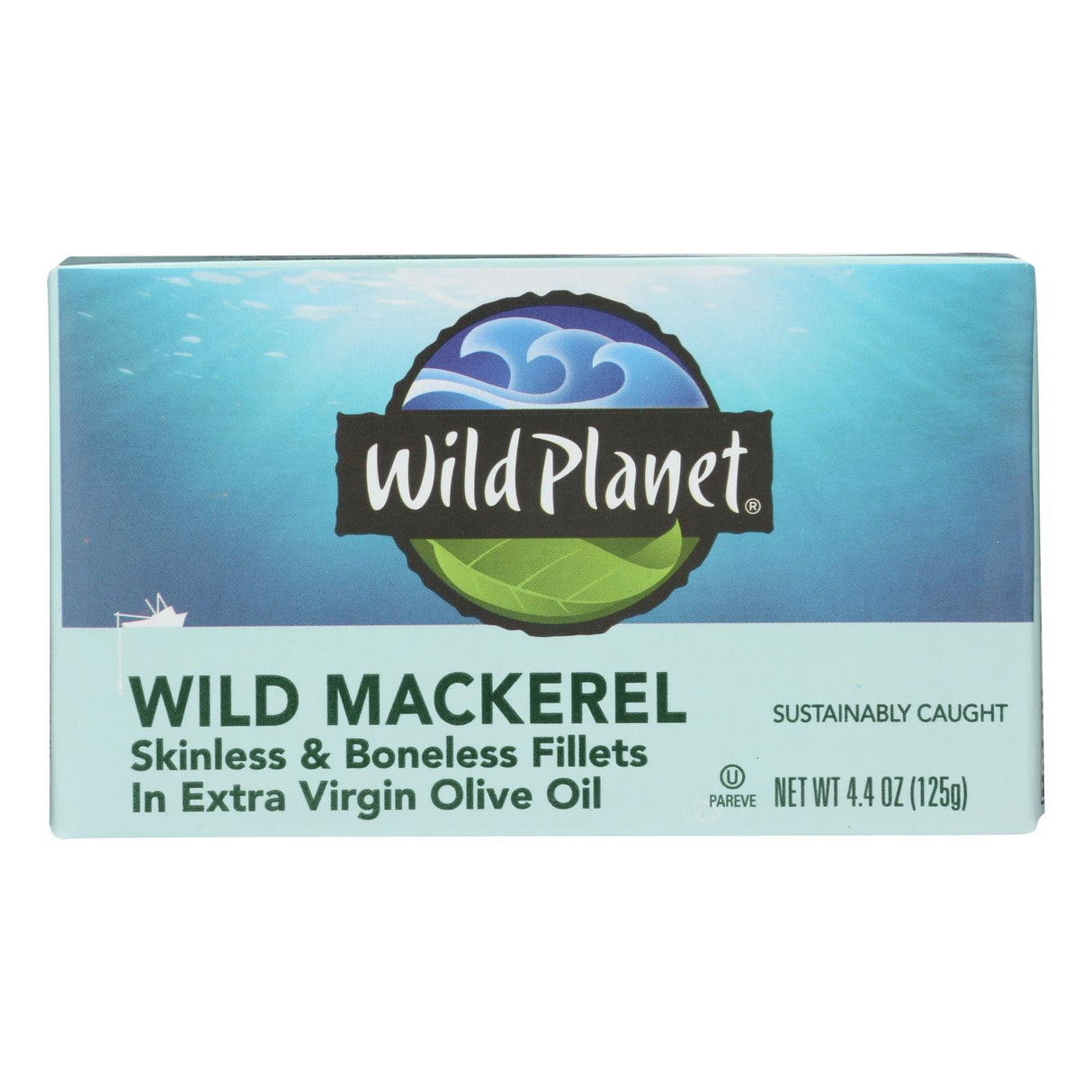 Wild Planet Wild Mackerel Fillets in Extra Virgin Olive Oil, 4.375 oz - Cozy Farm