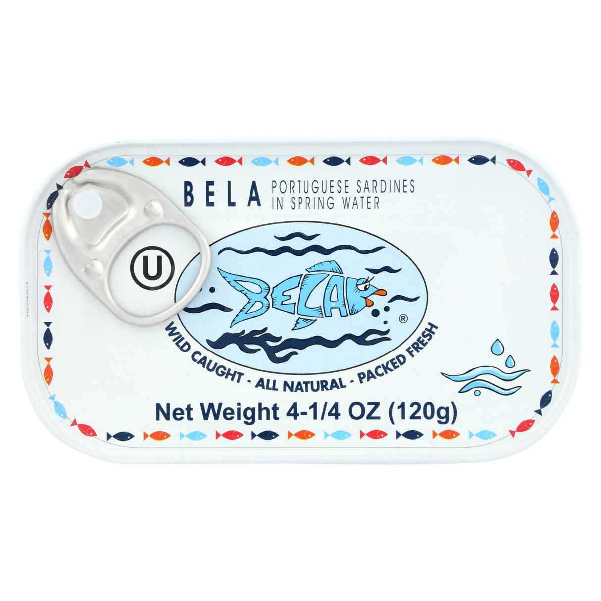Bela Sardines, Spring Water, Pack of 12, 4.25 Oz. Each - Cozy Farm