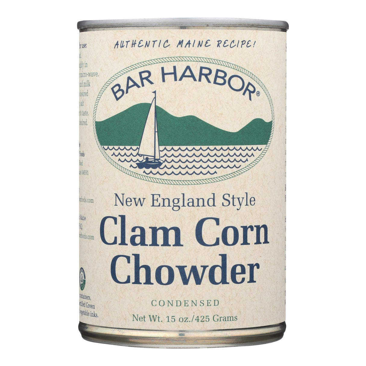 Bar Harbor Clam and Corn Chowder (15 Oz., Pack of 6) - Cozy Farm
