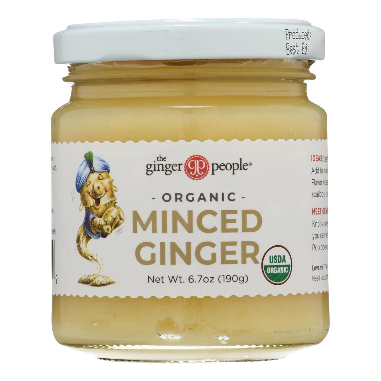 The Ginger People Minced Organic Ginger (Pack of 12 - 6.7 Oz.) - Cozy Farm