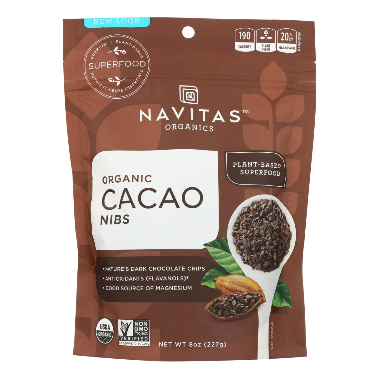 Navitas Naturals Organic Raw Cacao Nibs (Pack of 12 - 8 Oz) - Rich In Antioxidants & Fiber - Cozy Farm