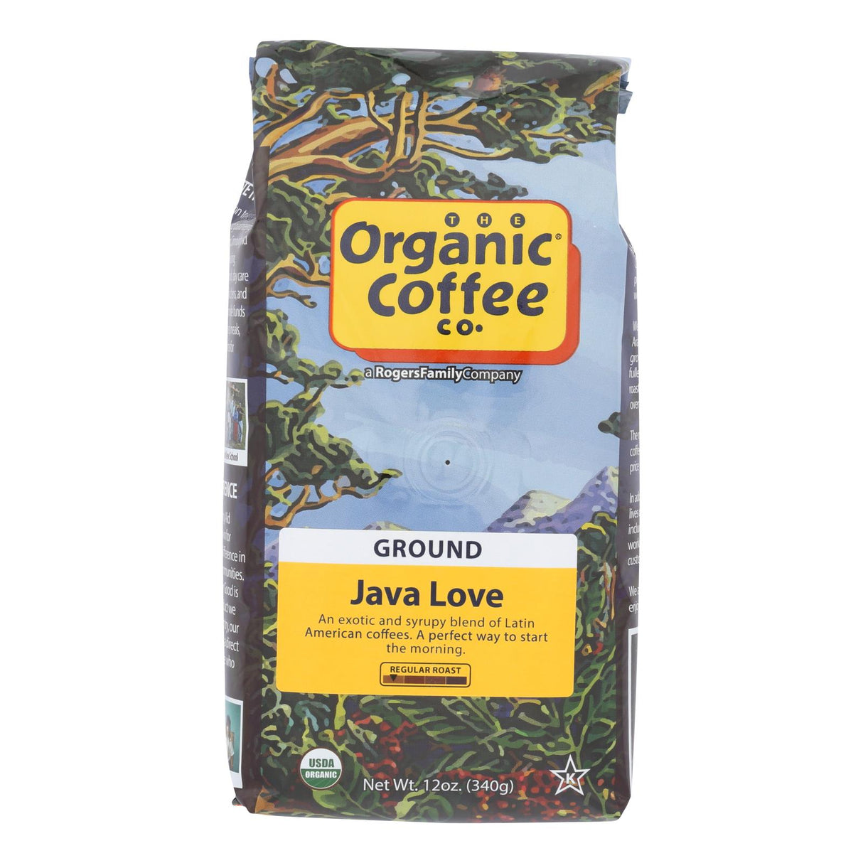 Organic Coffee Company Java Love Ground Coffee (Pack of 6 - 12 Oz.) - Cozy Farm