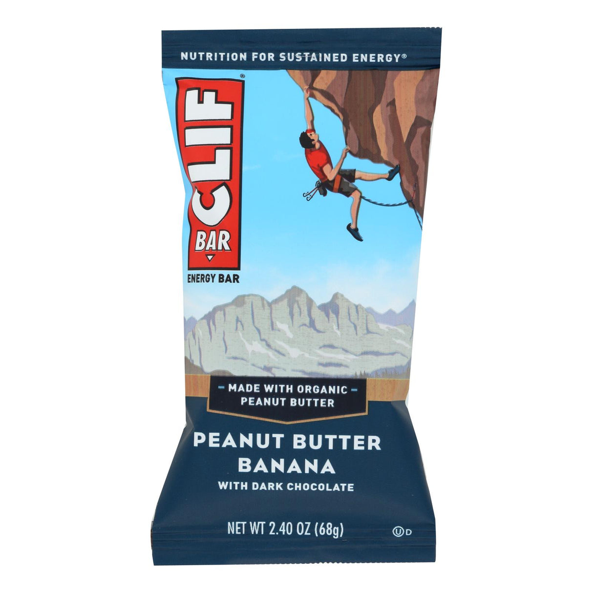 Clif Bar, Peanut Butter Banana With Dark Chocolate, 2.4 Oz, Case of 12 - Cozy Farm