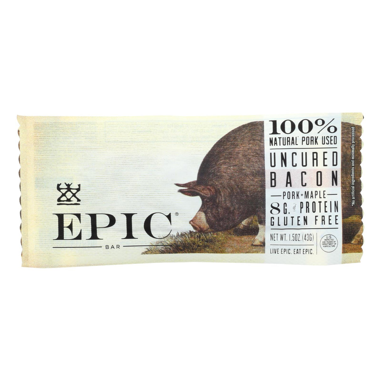 Epic Uncured Maple Pork Bacon, Pack of 12 - Cozy Farm