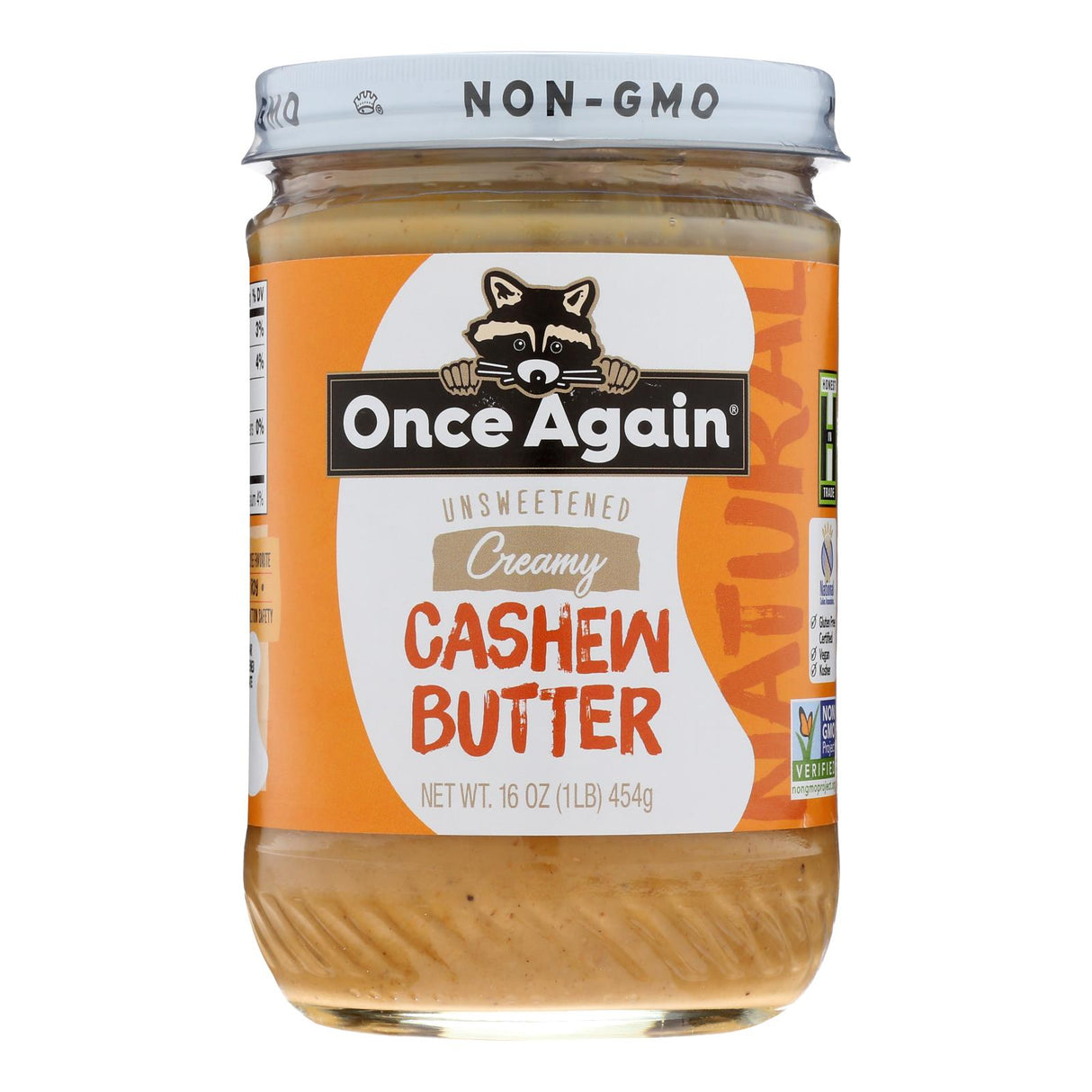 Once Again Cashew Butter (Pack of 6 - 16 Oz.) - Cozy Farm