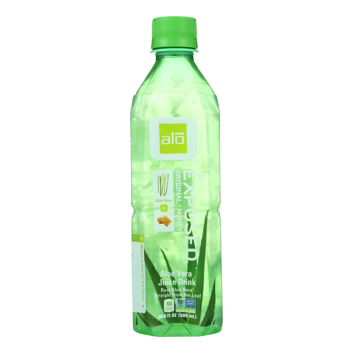 Alo Original Exposed Aloe Vera Juice Drink - Original and Honey 16.9 Fl Oz (Pack of 12) - Cozy Farm