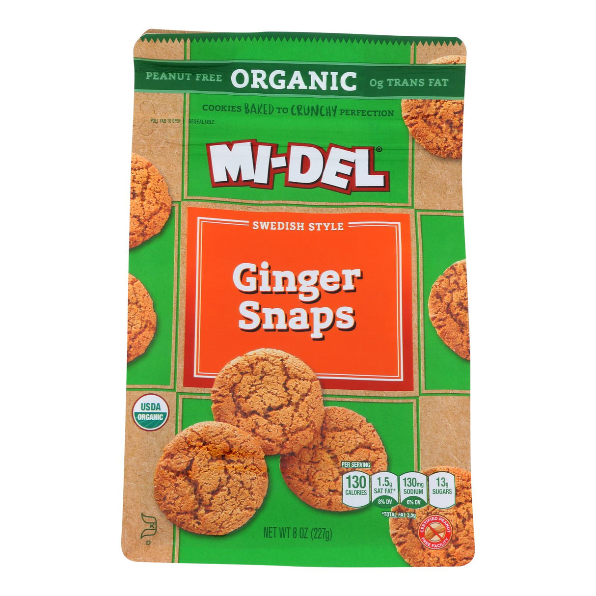 Midel Classic Ginger Snaps Cookies, 8 Pack, 8 Oz. Per Pack - Cozy Farm